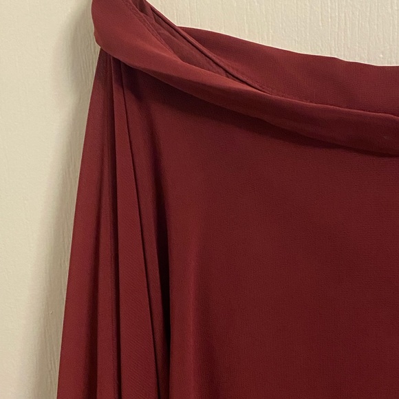 Jenny Yoo Two Piece Dress in Maroon - Size S - Picture 3 of 8